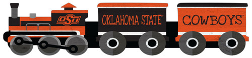 Oklahoma State Cowboys Train Cutout 6" x 24" Sign