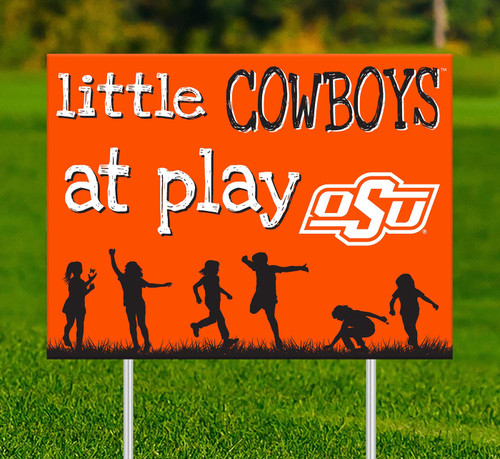 Oklahoma State Cowboys Little Fans at Play 2-Sided Yard Sign