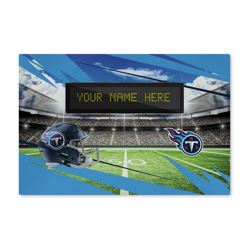 Tennessee Titans 20" x 32" Scoreboard Personalized Washable Rug