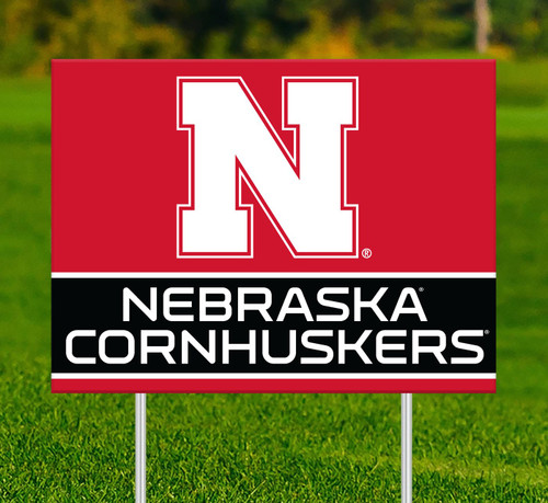 Nebraska Cornhuskers Team Name Yard Sign