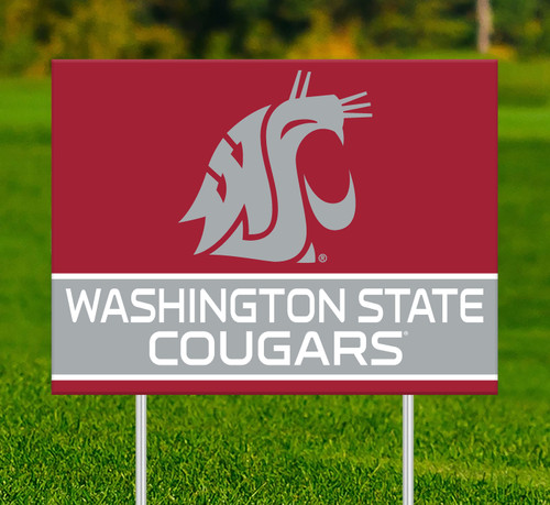 Washington State Cougars Team Name Yard Sign