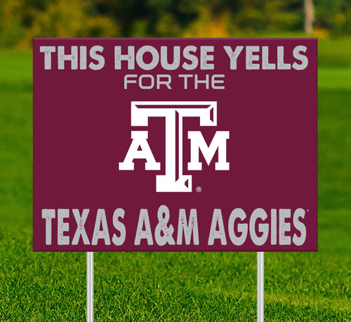 Texas A&M Aggies This House Cheers for Yard Sign