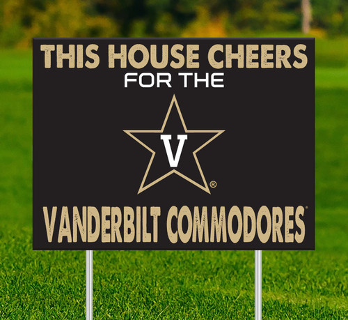 Vanderbilt Commodores This House Cheers for Yard Sign