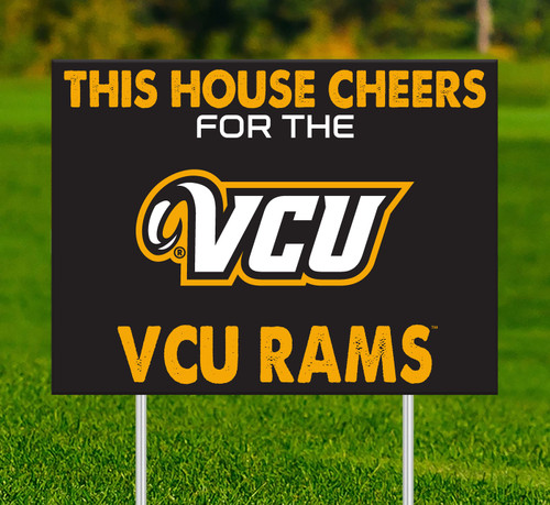 Virginia Commonwealth Rams This House Cheers for Yard Sign