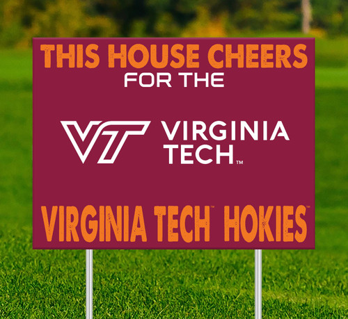 Virginia Tech Hokies This House Cheers for Yard Sign