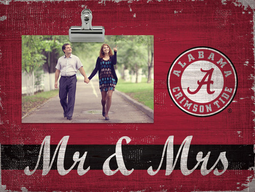 Alabama Crimson Tide Mr. & Mrs. Clip Frame