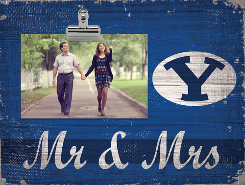 BYU Cougars Mr. & Mrs. Clip Frame