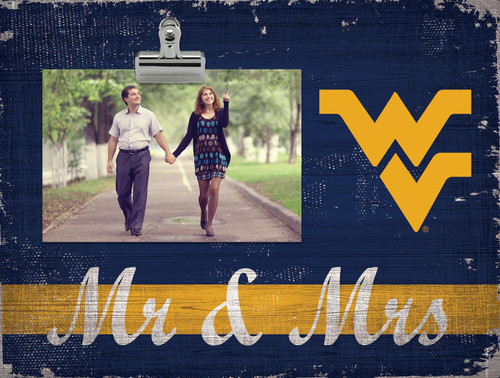 West Virginia Mountaineers Mr. & Mrs. Clip Frame
