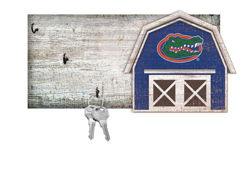 Florida Gators 6" x 12" Team Barn Key Holder Sign