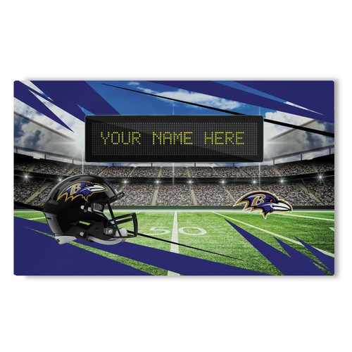 Baltimore Ravens 32" x 62" Scoreboard Personalized Washable Rug