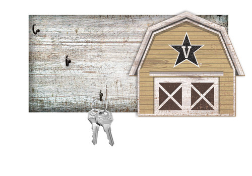 Vanderbilt Commodores 6" x 12" Team Barn Key Holder Sign