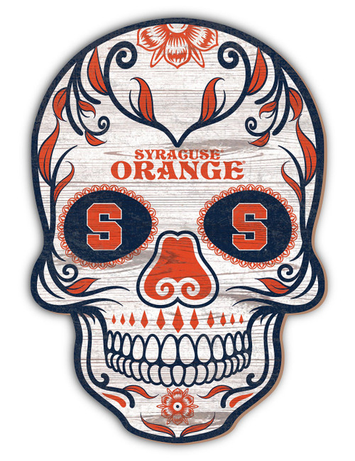 Syracuse Orange 12" Sugar Skull Sign