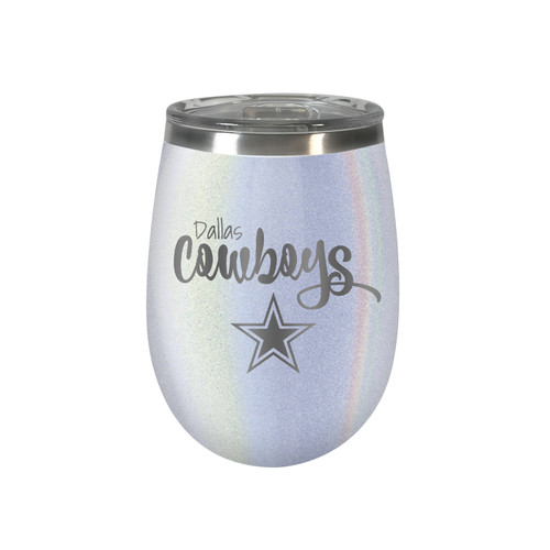 Dallas Cowboys 10 oz. Opal Blush Wine Tumbler