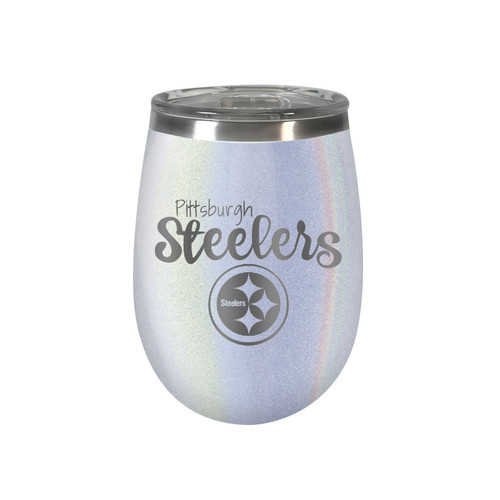 Pittsburgh Steelers 10 oz. Opal Blush Wine Tumbler