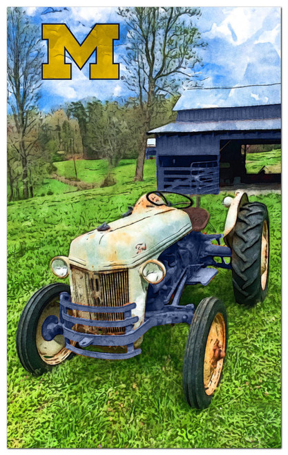 Michigan Wolverines Farmscape 11" x 19" Sign