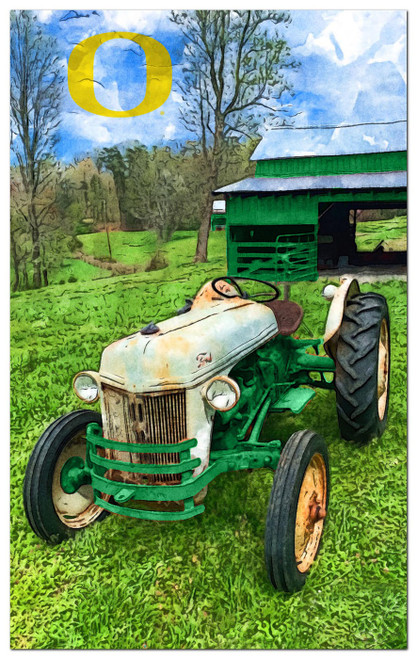 Oregon Ducks Farmscape 11" x 19" Sign
