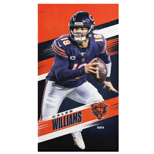 Chicago Bears 30" x 60" Caleb Williams Beach Towel