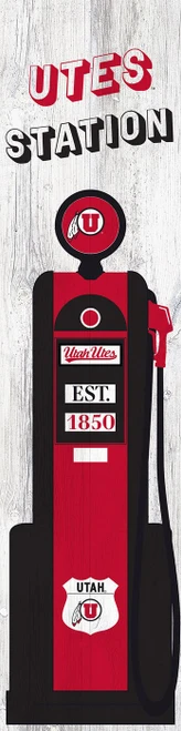 Utah Utes Retro Pump 48" Leaner