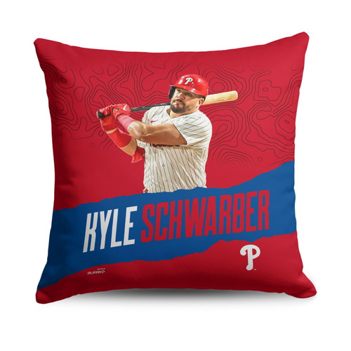 Philadelphia Phillies 18" x 18" Kyle Schwarber Throw Pillow