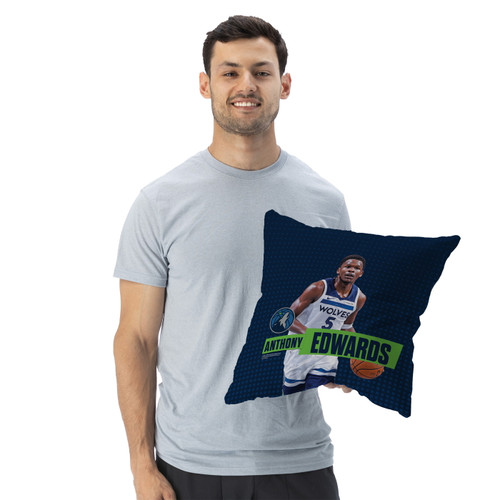 Minnesota Timberwolves 18" x 18" Anthony Edwards Throw Pillow