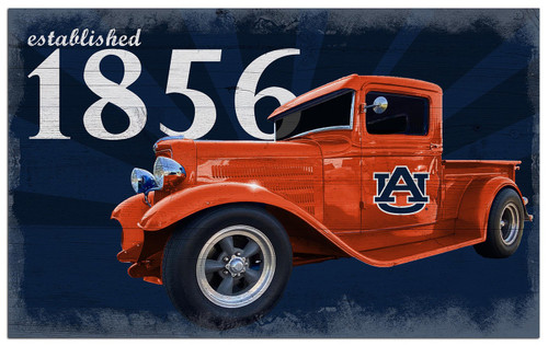Auburn Tigers Established Truck 11" x 19" Sign