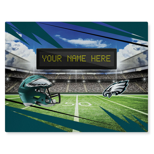 Philadelphia Eagles 62" x 84" Scoreboard Personalized Washable Rug