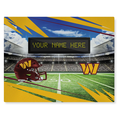 Washington Commanders 62" x 84" Scoreboard Personalized Washable Rug