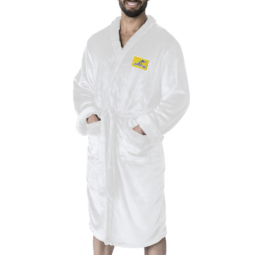 South Dakota State Jackrabbits White Out Men's Silk Touch Robe