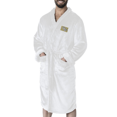 Central Florida Knights White Out Men's Silk Touch Robe