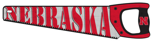 Nebraska Cornhuskers 24" Wood Handsaw Sign