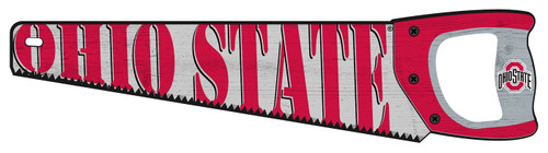 Ohio State Buckeyes 24" Wood Handsaw Sign