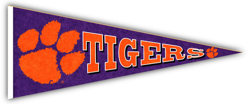Clemson Tigers 24" Wood Pennant