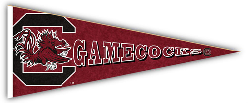 South Carolina Gamecocks Pennant Flag - 12x30 Inch Officially Licensed SEC Banner