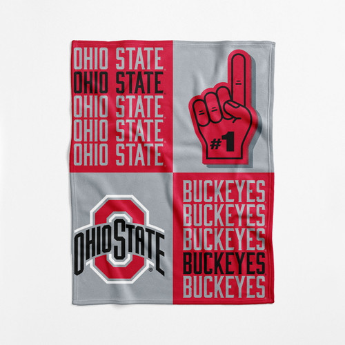 Ohio State Buckeyes 40" x 50" Domino Swaddle Blanket