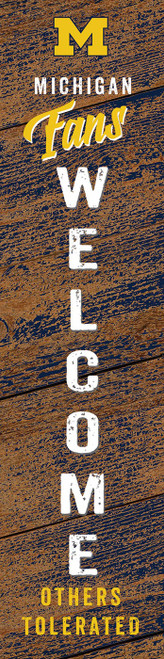 Michigan Wolverines 48" Welcome Plank Leaner