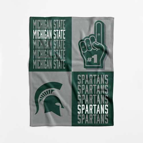 Michigan State Spartans 40" x 50" Domino Swaddle Blanket