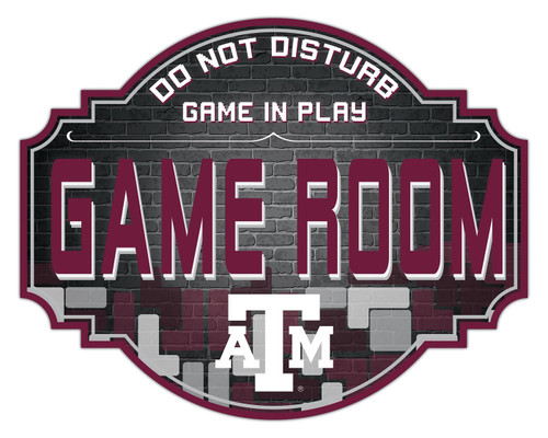 Texas A&M Aggies 12" Game Room Tavern Sign