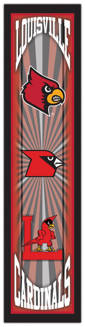 Louisville Cardinals 6" x 24" Throwback Sign