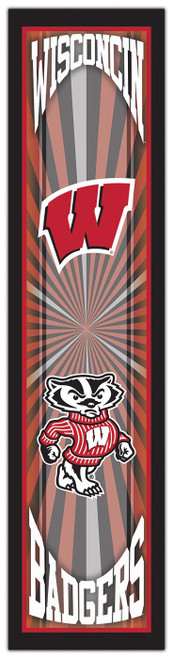 Wisconsin Badgers 6" x 24" Throwback Sign