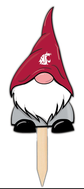 Washington State Cougars Gnome Yard Stake