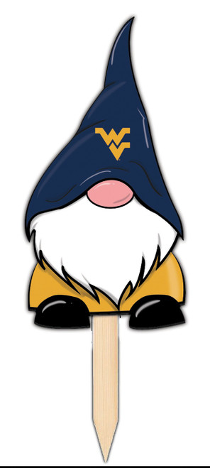 West Virginia Mountaineers Gnome Yard Stake