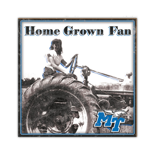 Middle Tennessee State Blue Raiders Home Grown 10" x 10" Sign