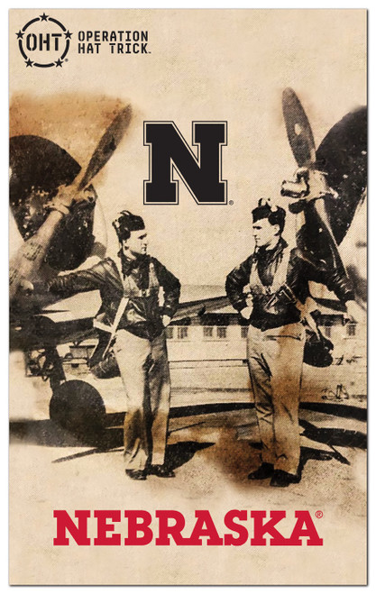 Nebraska Cornhuskers OHT Twin Pilots 11" x 19" Sign