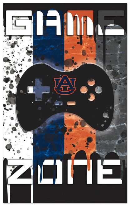 Auburn Tigers Game Zone 11" x 19" Sign