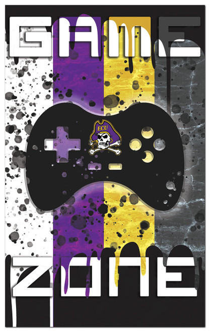 East Carolina Pirates Game Zone 11" x 19" Sign