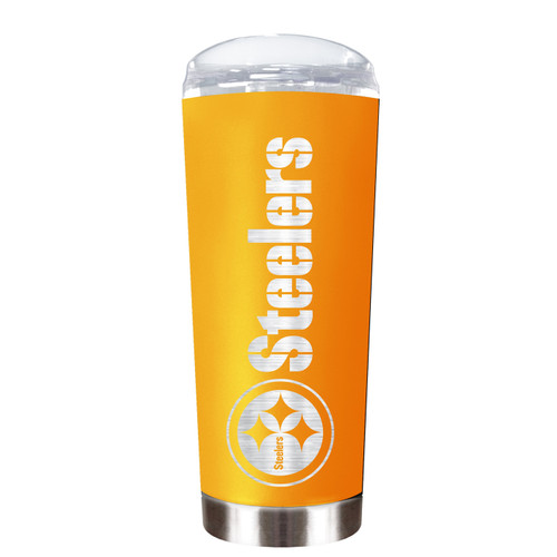 Pittsburgh Steelers 20oz Colorblock White Powder Coat Tumbler