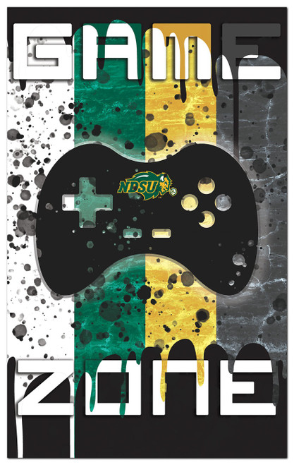 North Dakota State Bison Game Zone 11" x 19" Sign