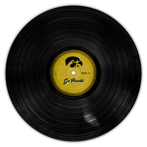 Iowa Hawkeyes 12" Vinyl Circle