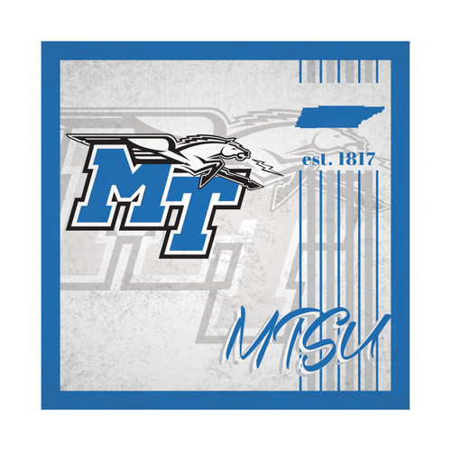 Middle Tennessee State Blue Raiders Album 10" x 10" Sign