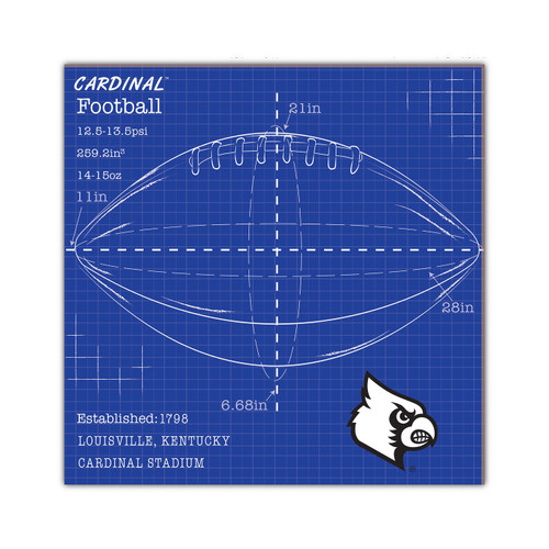 Louisville Cardinals Goal Gradient 10 x 10 Sign - Sports Unlimited